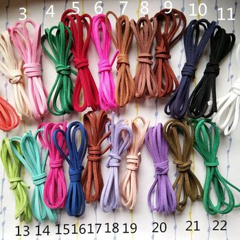 Factory direct ultra-thin Korean velvet cord leather rope deerskin rope woven bracelet rope 3mm Velvet