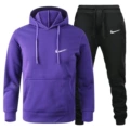 Purple black pants-A