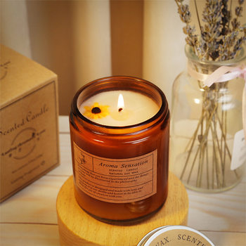 Aromatherapy Candles, Smokeless Handmade Soy Candles, Romantic Atmosphere Aromatherapy Essential Oil Candles, Wholesale Glass Candles