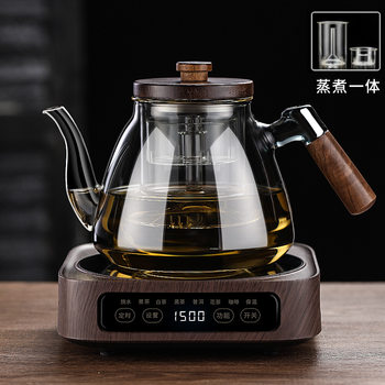 New High-Temperature-Resistant Electric Ceramic Stove Household Electric Kettle Teapot Glass Thickened High Borosilicate Teapot Set