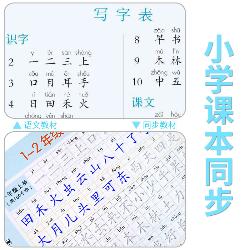Primary school students' PEP textbook synchronous groove practice copybook 123456 grade hard pen copy copybook