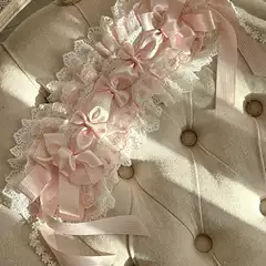 Sweet and Cute Pink Lolita Headband with Cherry Blossom Tree Design, Lolita Headband with Bow, Sweet Girl Hair Accessory