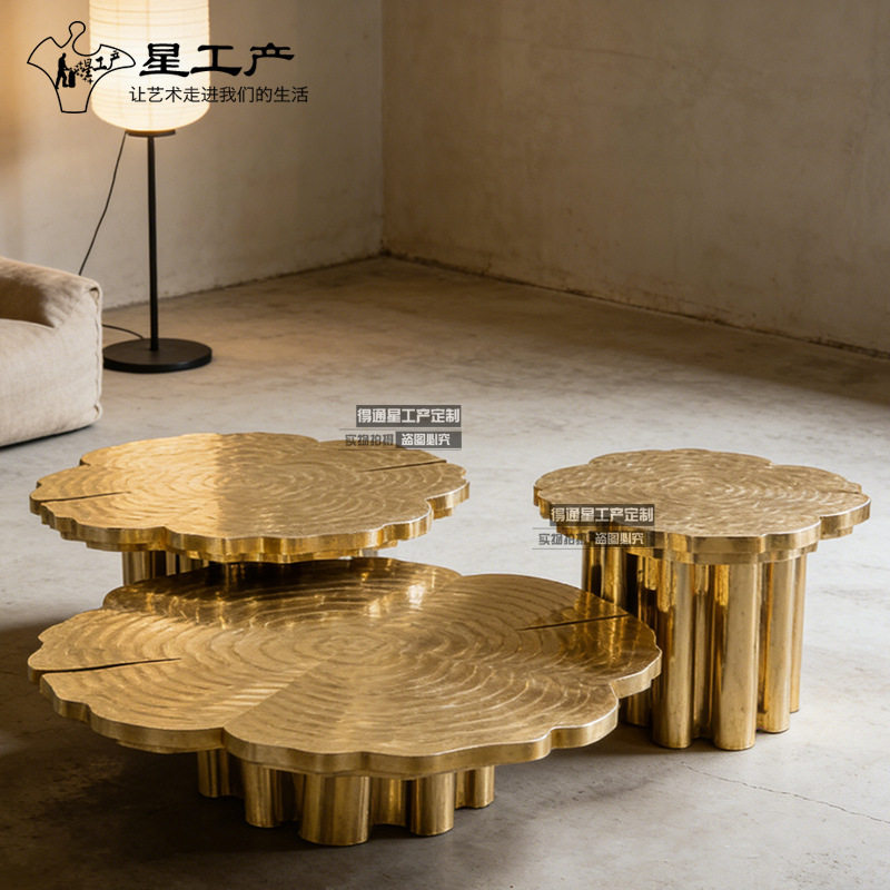 ライト高級商業ソフト装飾ホテルコーヒーテーブルアート家具装飾...