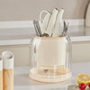 Kitchen rotating knife holder storage rack table top multi-functional chopsticks holder knife holder integrated storage box household kitchen knife rack