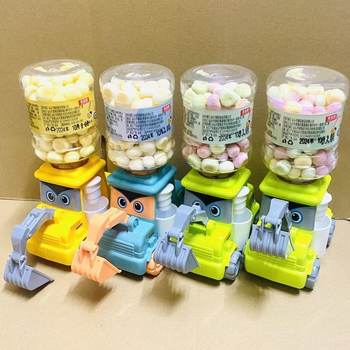 Excavator Water Dispenser, Small Steamed Buns, Biscuits, Snacks, Cartoon Excavator Pretend Play Toy, Same Style as Supermarket Products, Puffed Snacks
