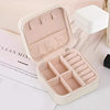 Simple ins macaron color jewelry storage box travel earrings necklace ring storage portable jewelry box