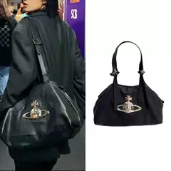 Empress Dowager Saturn Soft Leather Tote Bag Large Capacity Shoulder Handbag Niche Underarm Bag Crossbody Tote Bag
