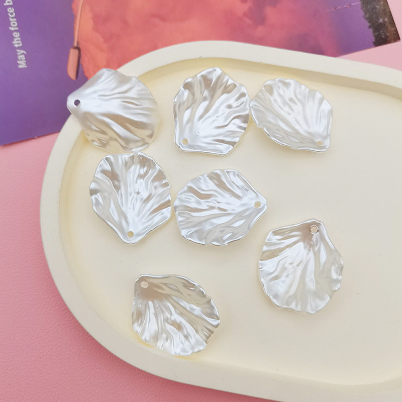 ABS仿珍珠贝壳花瓣发簪饰品配件手工diy装饰工艺礼品贝叶配饰批发