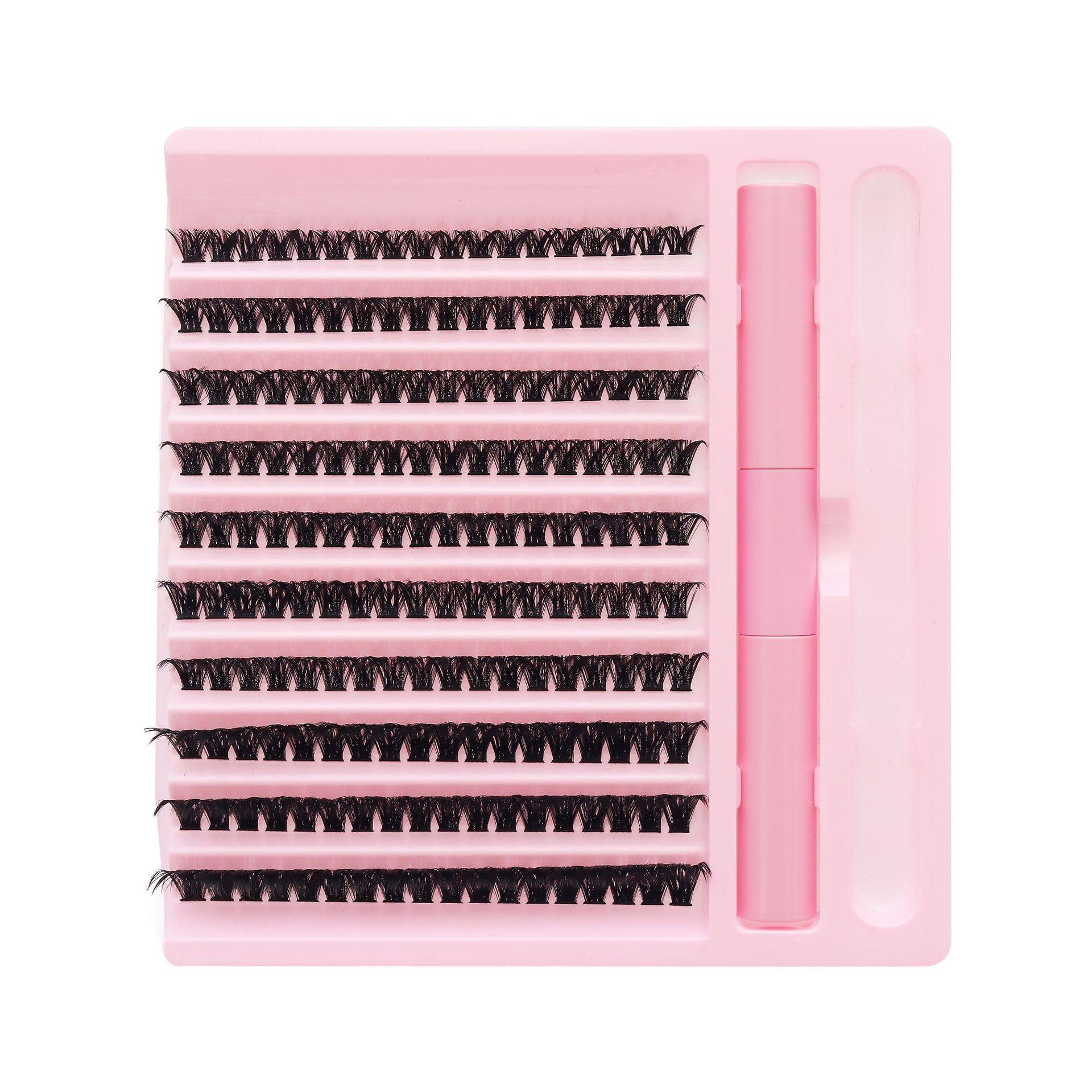 False Eyelash Factory Amazon Cross-Border Direct Supply 10 Rows of Washboard Hot Melt 40.60.80100P Eyelash Extensions
