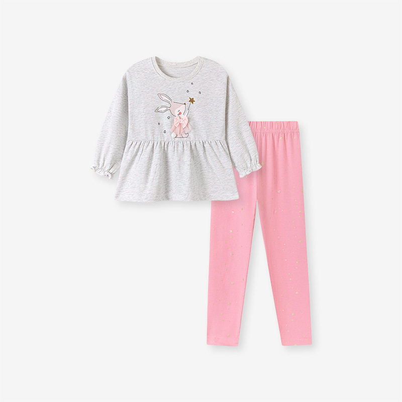 Ensemble fille, tenue enfant mignonne automne, vente en gros vêtements enfants style