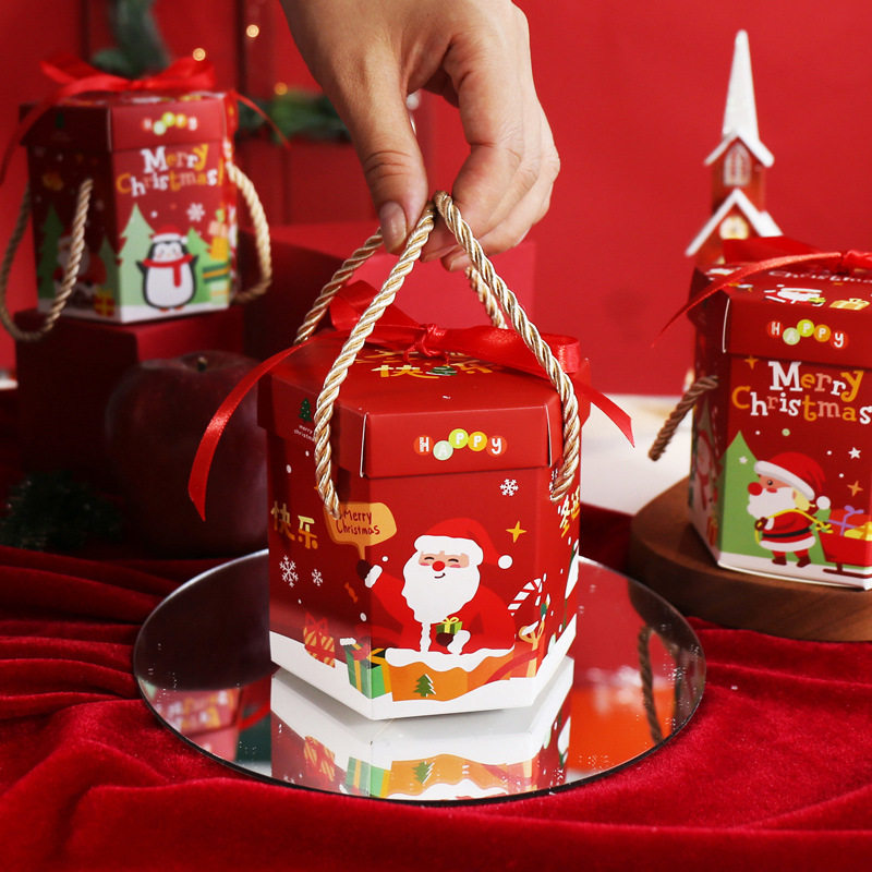 Christmas Eve Apple box Christmas Apple gift box small gift paper packaging box Christmas Apple box wholesale