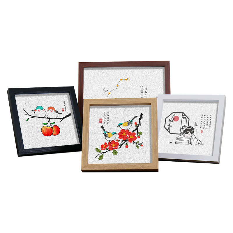 Carefully Selected Picture Frames 7inch Photo Frame Empty Frame Table Photo Wall 5 Inches 6 Inches 8inch 10inch A4 Handmade Simple Wooden Photo Frame