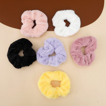 2025 New Autumn and Winter Plush Hair Rope High-End Hair Tie Women's Hair Tie Ball Hair Band Headband