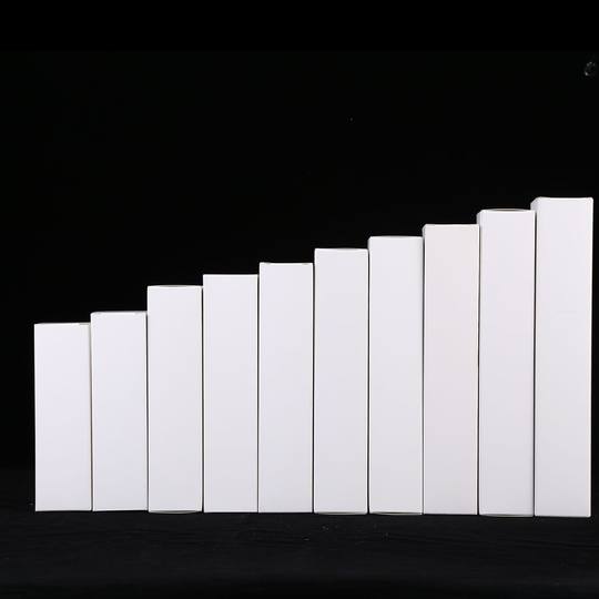 Kraft carton box white cardboard box wholesale small white box in stock rectangular universal white carton customization