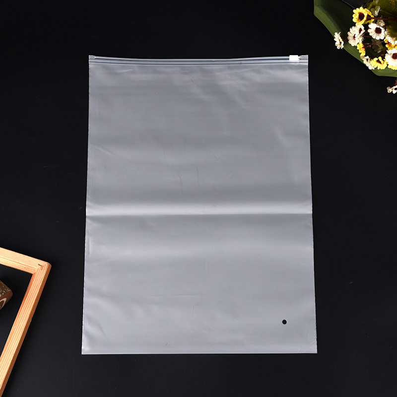 Frosted Transparent Clothing Zipper Bag Socks Underwear Scarf Gloves down Jacket Bedding Storage Ziplock Bag