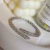 Cross-Border New Micro-Paved Zircon Snake Bracelet Light Luxury Full Diamond Snake Bone Ring Spring Opening Fashion Women's Ring Jewelry