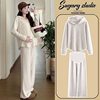 Maternity Wear, Spring & Fall Loose Long-Sleeved Hooded Tops, Korean Style Fashionable Casual Outer Wear Belly Support Pants, a Complete Set for Hot Moms