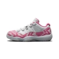 Aj11 low top pink snake