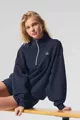 Half zip navy blue