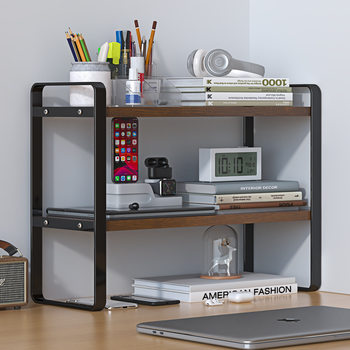 Storage Rack Desktop Storage Artifact Multi-layer Bookshelf Student Desktop Storage Layered Shelf Iron Storage Rack