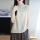 Весна 25, новый льняной свитер с полукруглым вырезом из тенсела, жилет, однотонный свободный пуловер, внутренний топ без рукавов mini 7