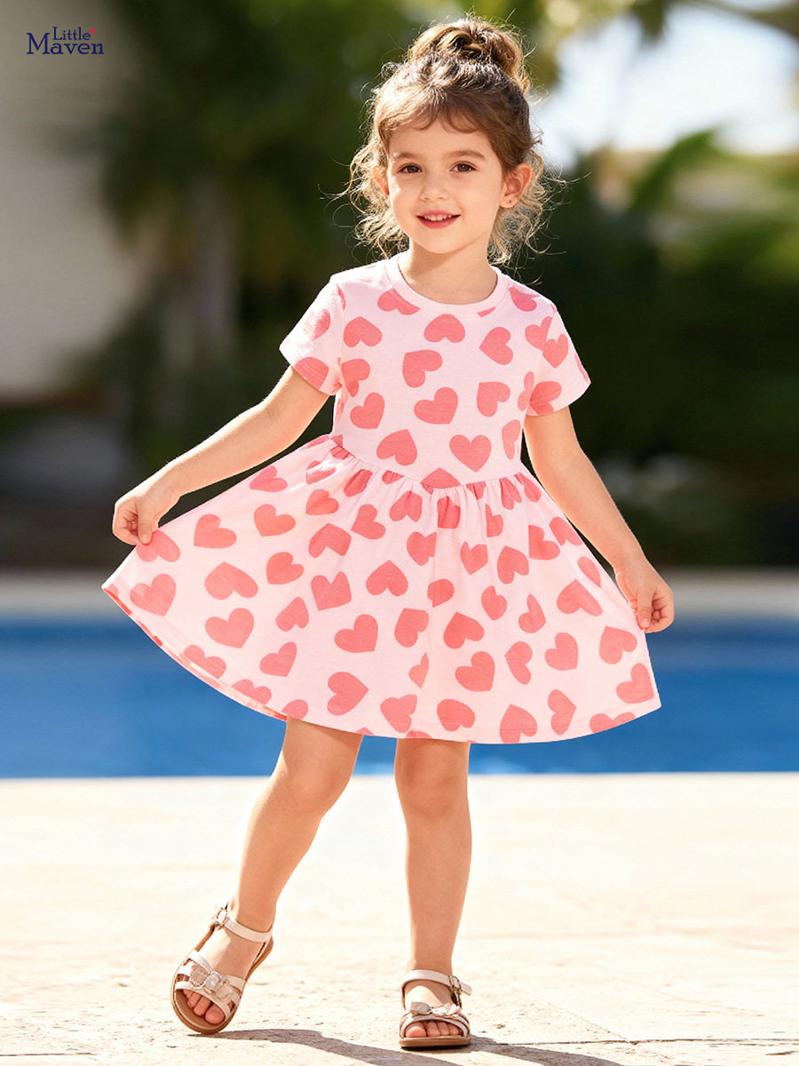 Kids' Dress Wholesale, Summer Girls' Skirt, Cute Sweet Kids' Dress
