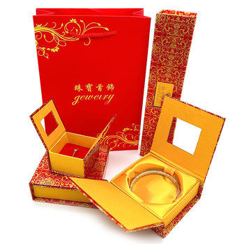 Jewelry Bracelet Box Necklace Box Window Return Jewelry Packaging Box Gold Ring Box Pendant Box Gift Box