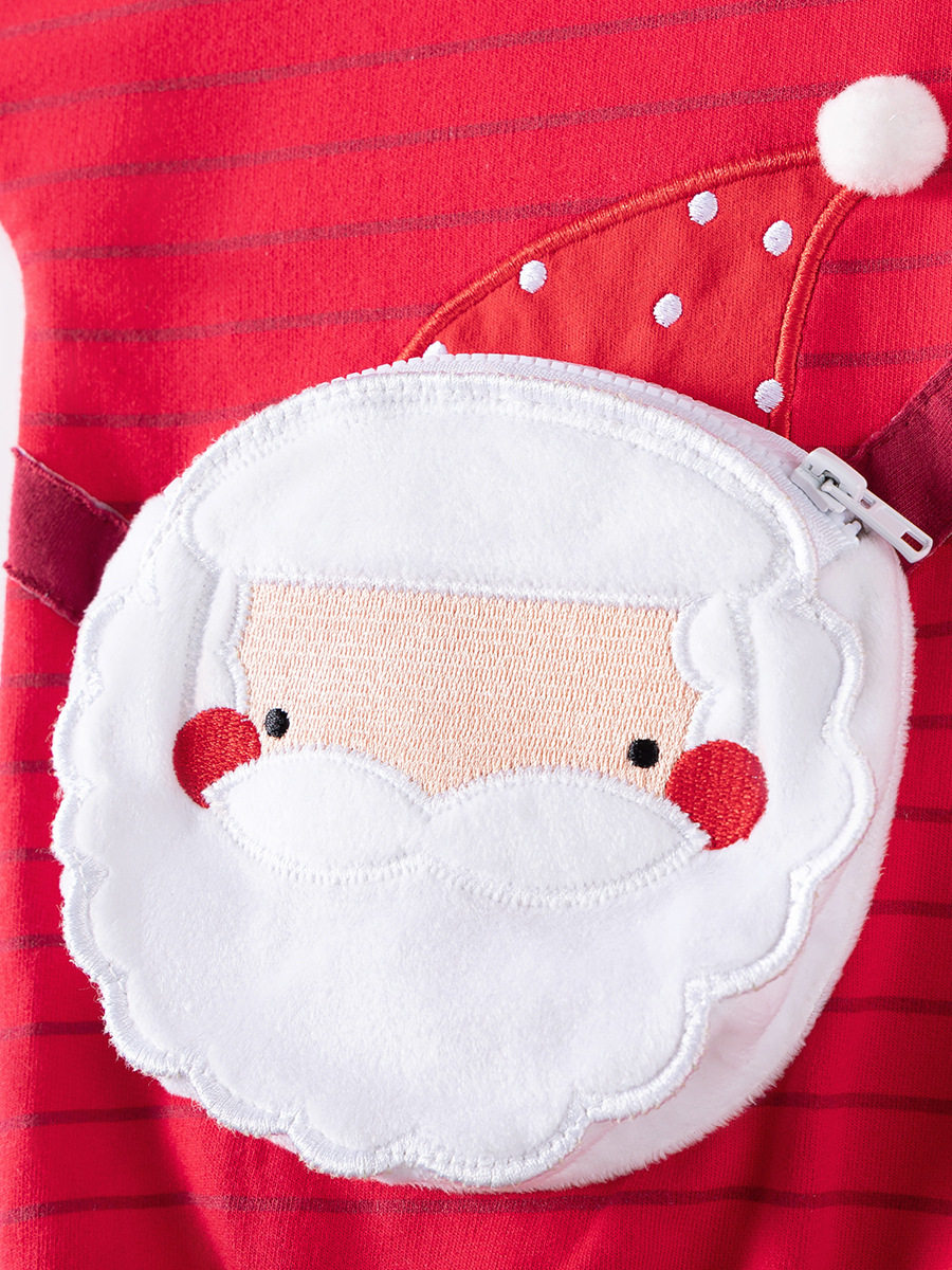 Christmas Style Girls' Hoodie, Autumn Long-Sleeve Top, Baby Cute Cotton Sweatshirt