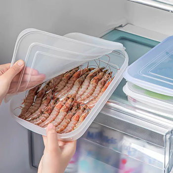 Japanese Style Fish Steak Fresh-keeping Box Refrigerator Bacon Sealed Freezer Seafood Freezing Storage Box