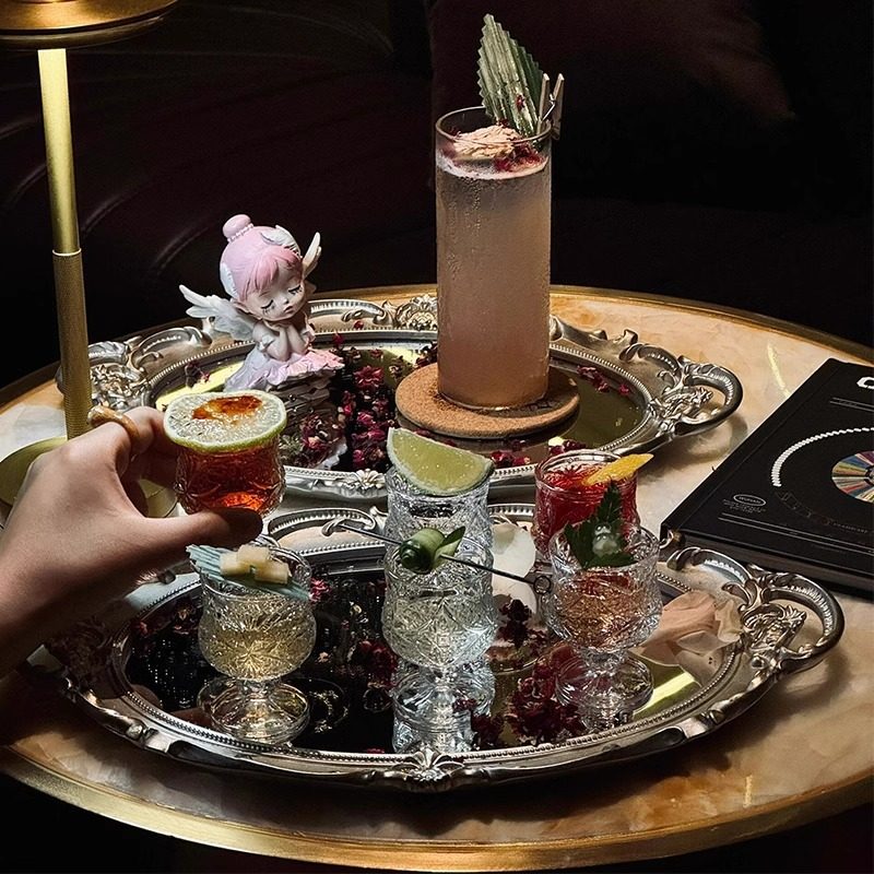 Internet Red Bar Punch in stots Platter Cocktail Cup Drunken suit Special Bartender Small Wine Glass One or Two Cups