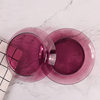 Tempered Glass Purple Dessert Cake Plate Pasta Plate Fried Rice Tray Dish Vegetable Salad Fruit Plate Western Food Plate