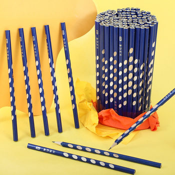 Hole Pen Pencil Primary School Student Triangle Rod Hb/2B Kidsren's Correction Grip Posture Practice Pencil Learning Stationery Wholesale