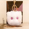 Blush cat pendant plush keychain cute girl heart cat bag pendant wholesale stall merchandise
