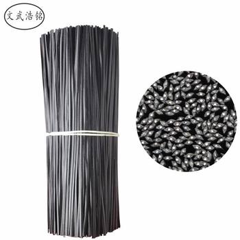 0.55 Round Flat 8cm Cable Ties with Iron Core, Plastic-Coated Ties for Bundling Door Locks and Wire Harnesses