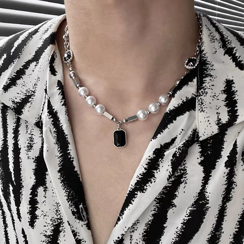 项链男钛钢不掉色简约百搭饰品女毛衣链新款时尚个性爆款嘻哈配饰