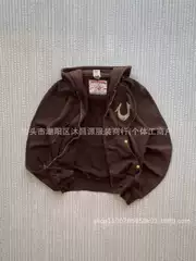Cross-border 2025 American Retro Zipper Pattern Printed Sweater Men's and Women's Letters Distinctive Street All-match Hooded Cardigan