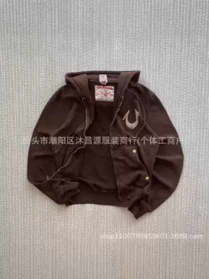 Cross-border 2025 American Retro Zipper Pattern Printed Sweater Men's and Women's Letters Distinctive Street All-match Hooded Cardigan