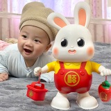 День защиты детей Электрический танец Xiaofutu Vibrato с таким же роботом Светомузыка День защиты детей Развивающая светящаяся игрушка 61