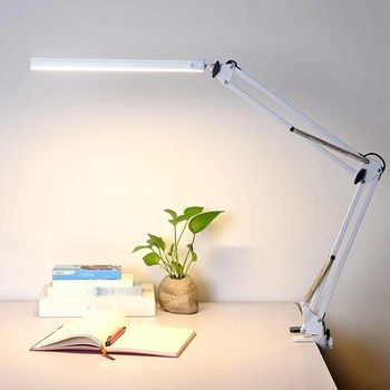 Study Eye Protection Reading Desk Lamp Floor Lamp Led Foldableing Dormitory Computer Lighting USB Long Arm Desktop Beauty Clip