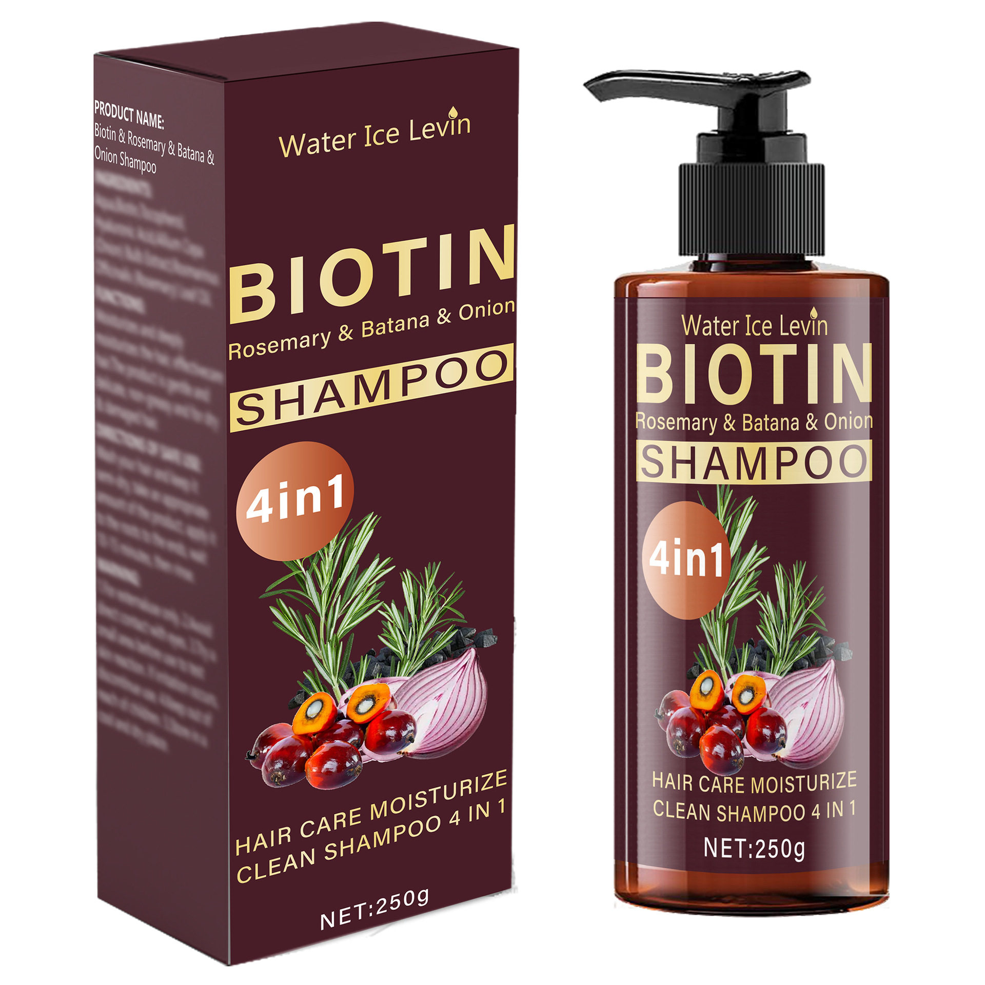 Water Ice Levin Cross-Border Cleansing Hair to Create Strong and Healthy Hair Biotin Shampoo