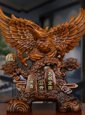 桌面摆件客厅老鹰摆件中式