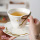 кофейная чашка ins wind bow coffee cup изготовленная на заказ в подглазурном цвете, расписанная вручную красная керамическая чашка и блюдце, набор бытовых чашек для латте mini 3