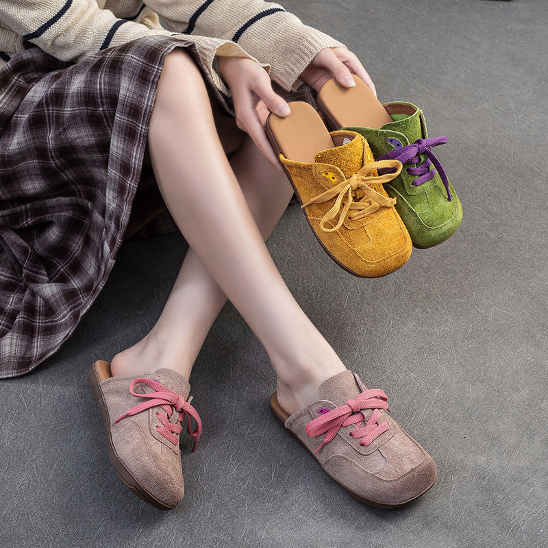 Giày Dép Lê Nữ Hàng Mùa Hè Phục Cổ Cổ Điển