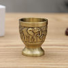 Vintage Home White Wine Cup Creative Small Cup Antique Spirits Cup High-grade One-piece Cup Antique Generation Copper Wine Cup Ornaments