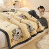 New Thickeneded Warm Milk Velvet Blanket Ab Style Small Fresh High Weight Beibei Velvet Blanket Lamb Velvet Blanket