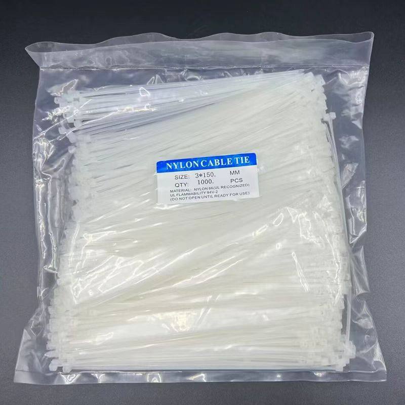 Self-Locking Nylon Small Cable Ties, Plastic Cable Ties, Small Size Bundling Straps, High Temperature Resistant Packaging Straps