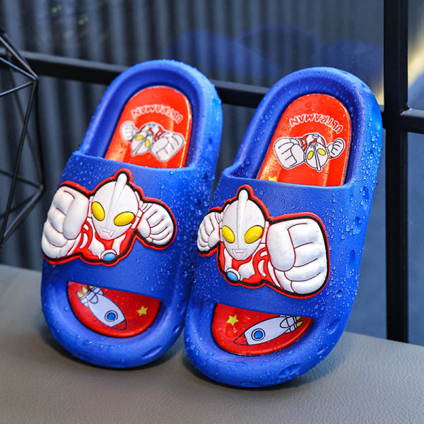 Ultraman Children's Sandals and Slippers Cartoon Non-slip Thickened Wear-resistant Boys' Home Superman Soft Bottom Baby Slippers