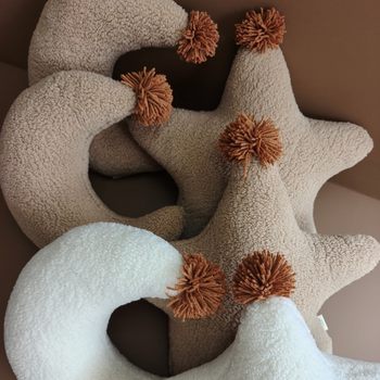 Star and Moon Ins Style Bedside Pillow Sofa Cushion 2025 Internet Celebrity Doll Balcony Bay Window Children's Room Star