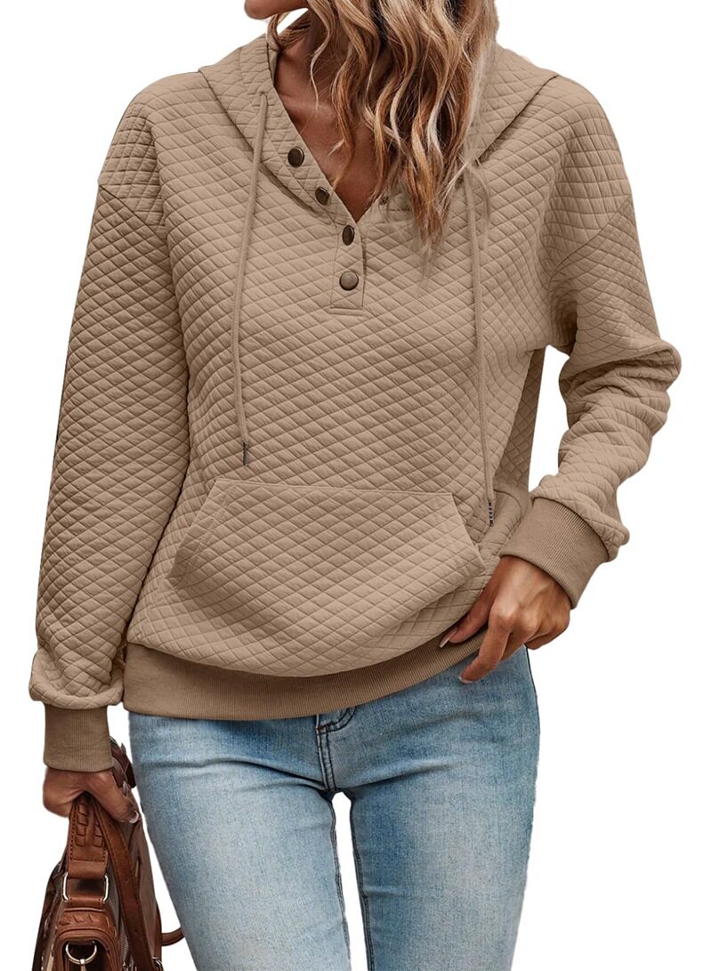 Autumn Long Sleeve Cardigan Solid Color Button Detail Lightweight Casual Wear Versatile Layering Wholesale