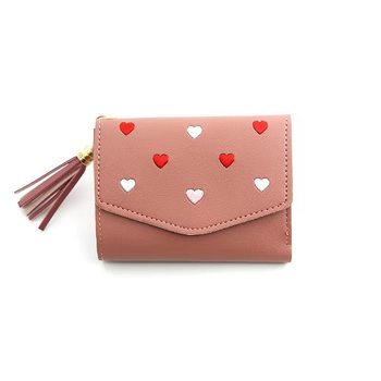 New Korean Style Wallet Women's Short High-End Handbag Love Card Holder Urban Fashion Coin Purse Wholesale